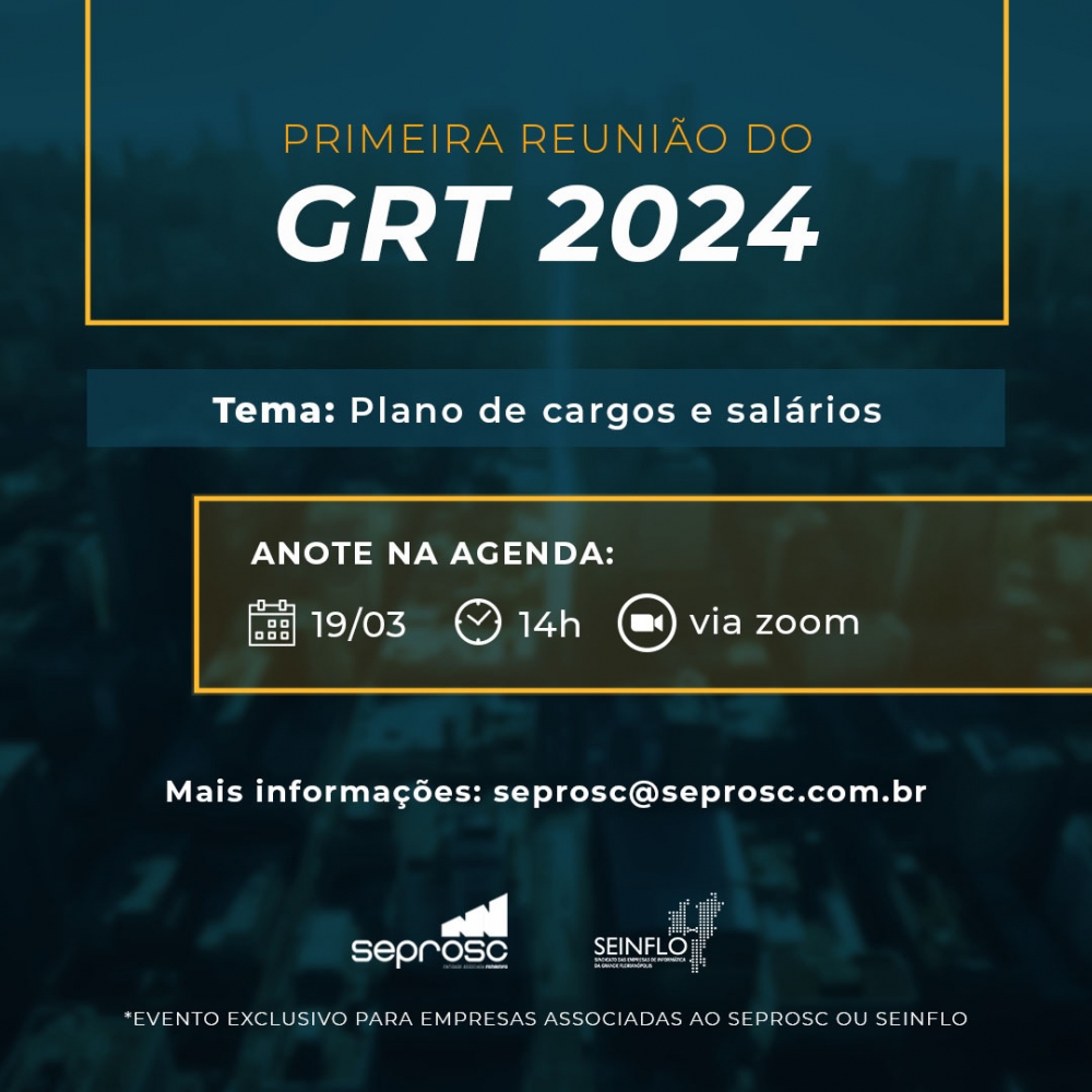 GRT 2024: primeiro encontro do grupo neste ano acontece no dia 19