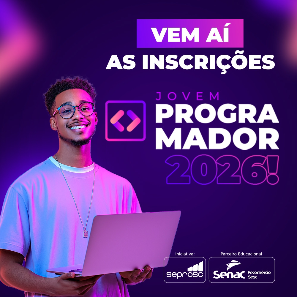 Jovem Programador 2026 anuncia abertura de inscrições para sua maior edição em Santa Catarina